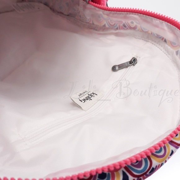 NWT Kipling BP4391 Ezra Travel Bag Backpack Polyester Peacock Prism Pink Multi main image 9